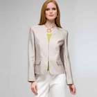 V-Neck Jacket, Stone, small