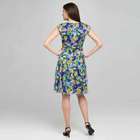 Floral Ruffly Seam Party Dress, Aloe Multi, small